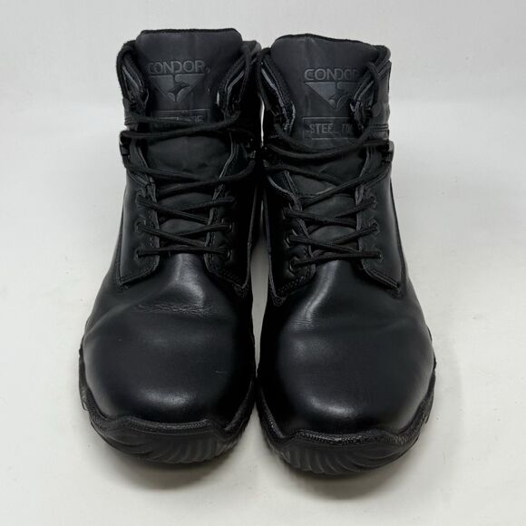 Condor Idaho 6” Steel Toe Tactical Work Boots Mens 12 Black Leather Lace Up - Picture 6 of 16